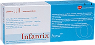 Infanrix hexa (6 trong 1) Bỉ