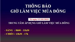 Thong bao gio lam viec mua Dong 2022