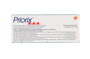 Vắc xin PRIORIX (Bỉ) phòng bệnh Sởi – Quai bị – Rubella